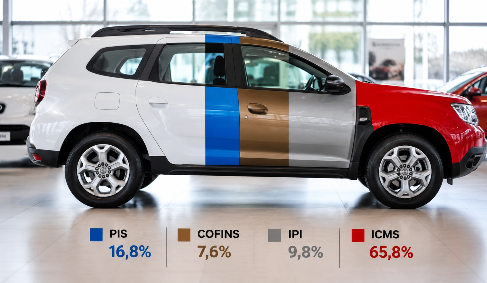 Sentindo o peso do IPVA, combustíveis e manutenção? Entenda como a cascata de impostos de carro funciona no Brasil e para onde vai o seu dinheiro.