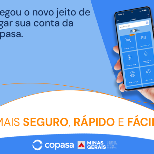 Copasa lança solução digital com Pix via Open Finance para facilitar pagamento de contas