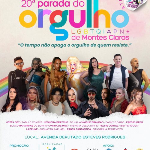 Resistência e cores marcam a 20ª Parada do Orgulho LGBTQIAPN+ em Montes Claros