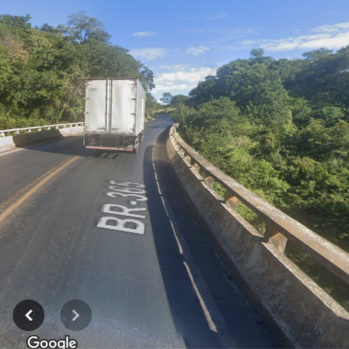 Imagem do Google Maps da Ponte Branca 